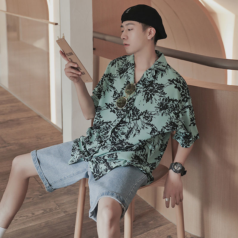 2021 New Summer Men's Flower Printing Hawaiian Shirt Beach Camisa Masculina Streetwear Fashion Short Sleeves Mens Shirts M-2xl Fgav, Black
2021 New Summer Men's Flower Printing Hawaiian Shirt Beach Camisa Masculina Streetwear Fashion Short Sleeves Mens Shirts M-2xl Fgav, Black