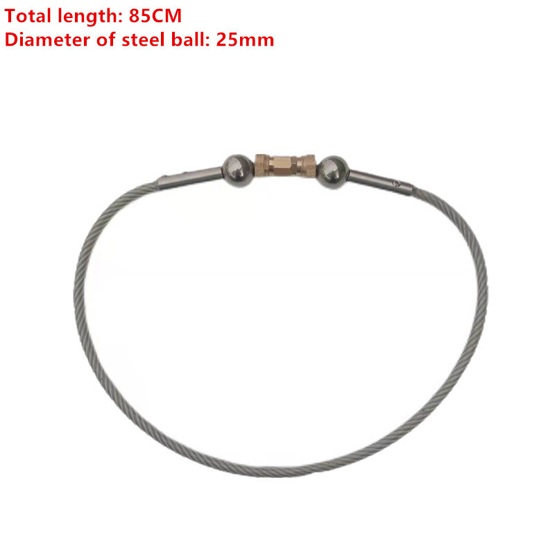 New Portable Wire Non Lethal Waist-wrapped Self-defense Quick Insertion Flexible Concealed Tactical Whip with 25MM Steel Ball