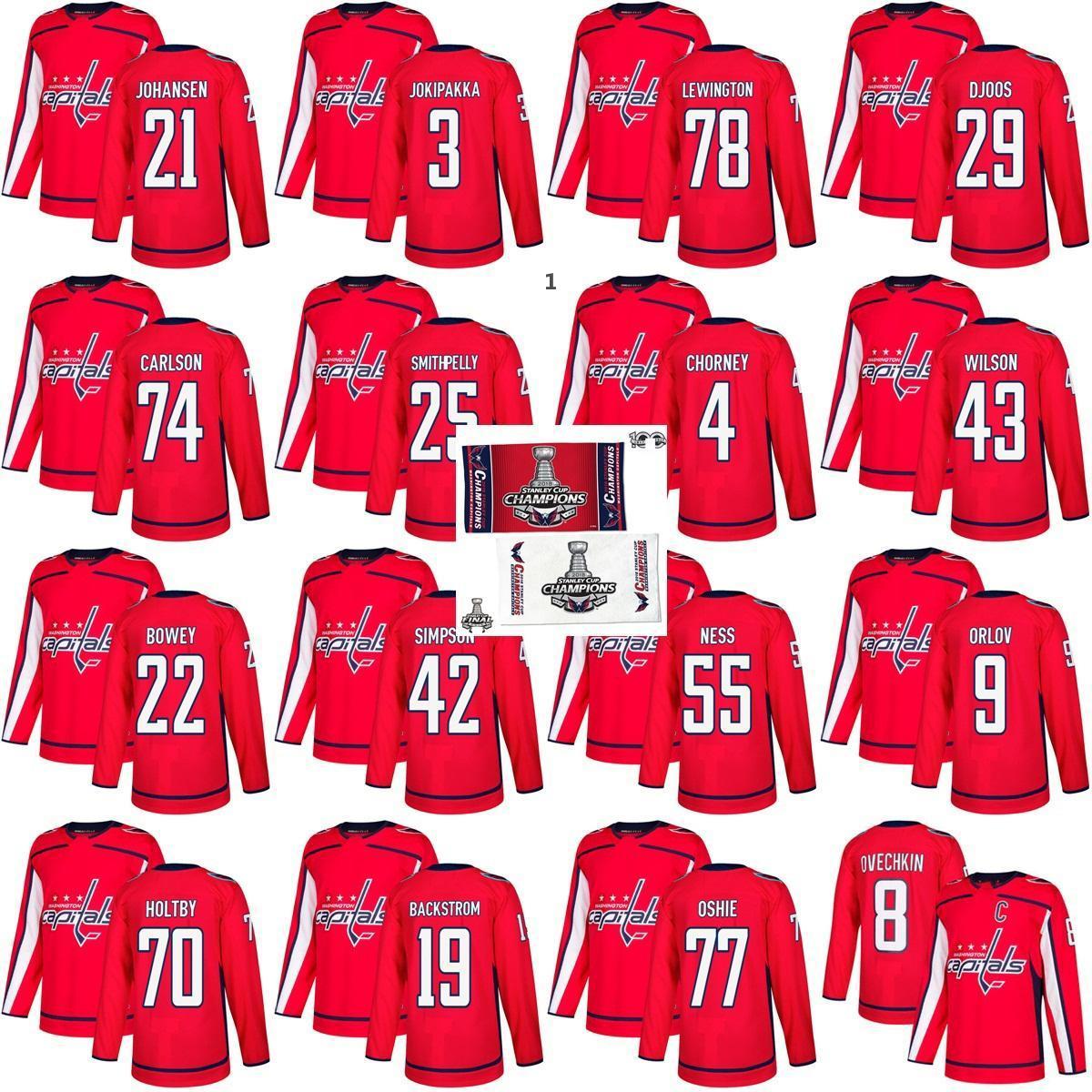 2018 Finals Champions Washington Capitals 77 T.J. Oshie Nicklas Backstrom 8 Alex Ovechkin Braden Holtby John Carlson Hockey Jersey, 25 devante smith-pelly
2018 Finals Champions Washington Capitals 77 T.J. Oshie Nicklas Backstrom 8 Alex Ovechkin Braden Holtby John Carlson Hockey Jersey, 25 devante smith-pelly