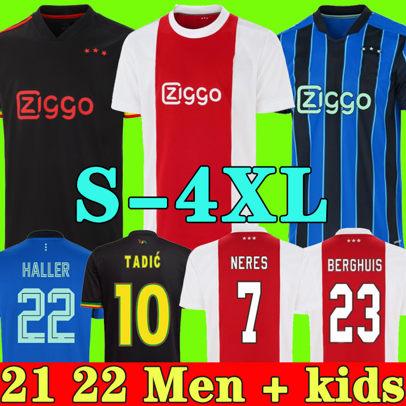 S- 4 XL amsterdam soccer jerseys 2021 2022 KUDUS GRAVENBERCH BERGHUIS KLAASSEN PROMES TADIC NERES CRUYFF 21 22 men kids kit football shirt ajaxuniforms third black, 21 22 third men + patch1
S- 4 XL amsterdam soccer jerseys 2021 2022 KUDUS GRAVENBERCH BERGHUIS KLAASSEN PROMES TADIC NERES CRUYFF 21 22 men kids kit football shirt ajaxuniforms third black, 21 22 third men + patch1