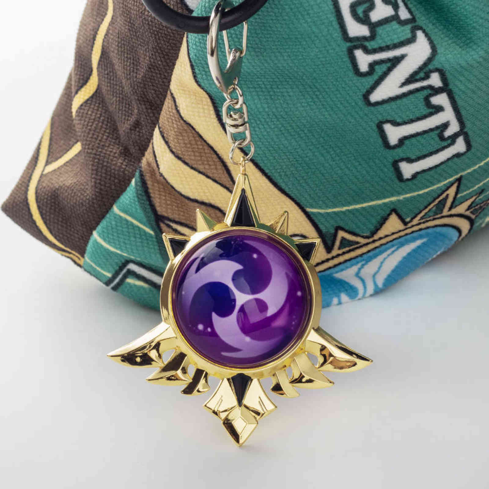 Genshin Impact Eyes Of God Metal KeyChains Trinket Mondstadt Liyue Harbor Anime Accessories Bag Pendant Key Chains High Quality H1126