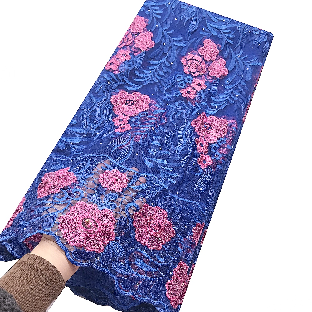 Royal Blue Tulle French Embroidery Fabric 5 Yards Swiss Lace Fabrics Luxury Indian Net Materials Wedding African Laces 2021
Royal Blue Tulle French Embroidery Fabric 5 Yards Swiss Lace Fabrics Luxury Indian Net Materials Wedding African Laces 2021