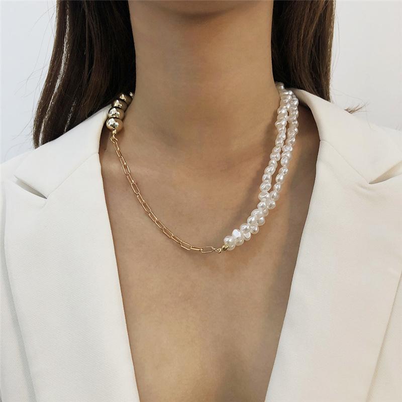Chokers 2021 Imitation Baroque Pearl Chain Choker Necklace Women Wedding Punk Toggle Clasp Lasso Circle Lariat Clavicle Jewelry
Chokers 2021 Imitation Baroque Pearl Chain Choker Necklace Women Wedding Punk Toggle Clasp Lasso Circle Lariat Clavicle Jewelry