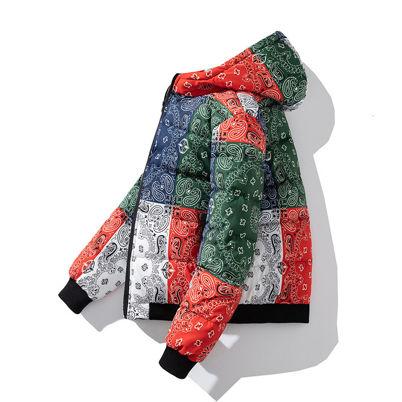 down jacket lovers' cotton clothes men's ins autumn and winter style thickened design sense tide brand cashew flower contrast colo, Black
down jacket lovers' cotton clothes men's ins autumn and winter style thickened design sense tide brand cashew flower contrast colo, Black