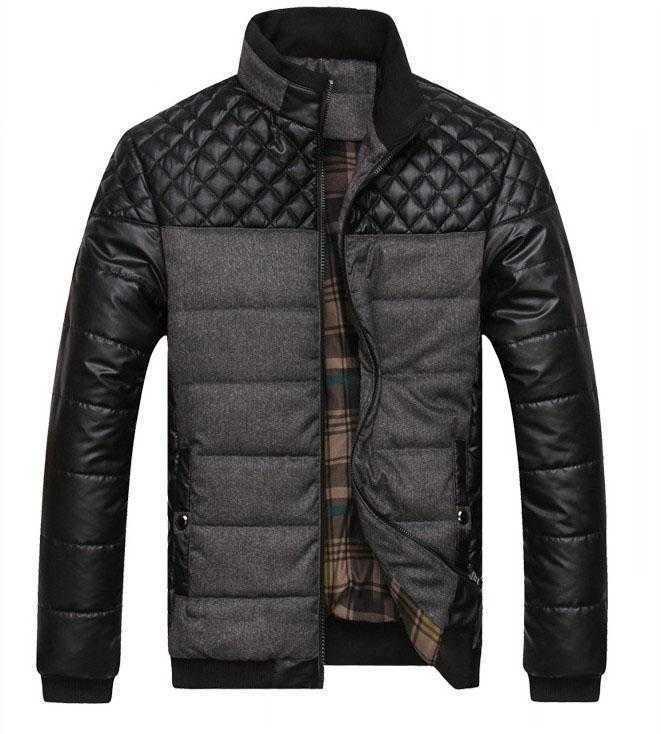 dropshipping new winter spring thick men's jackets and coats pu patchwork designer fashion mens jackets cotton outerwear army green, Black
dropshipping new winter spring thick men's jackets and coats pu patchwork designer fashion mens jackets cotton outerwear army green, Black