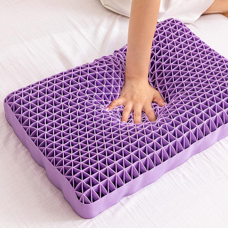 Pillow No Pressure TPE Pectin Neck Gel Black Technology Purple Waxy Honeycomb Pillows
Pillow No Pressure TPE Pectin Neck Gel Black Technology Purple Waxy Honeycomb Pillows