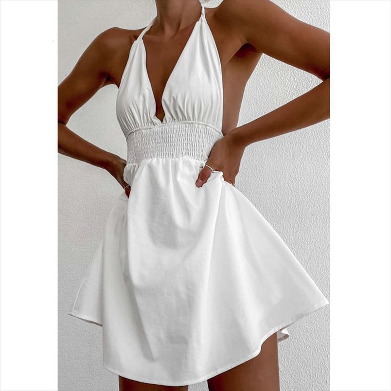 elegant halter lace up sundress women dresses white a line mini summer chic lady backless high waist flared classic, Black;gray
elegant halter lace up sundress women dresses white a line mini summer chic lady backless high waist flared classic, Black;gray