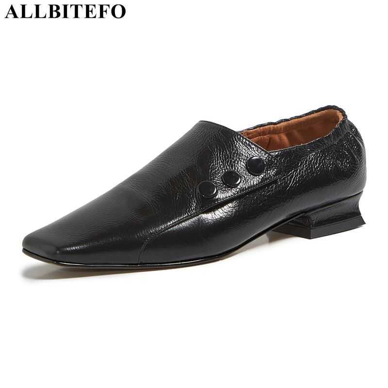 ALLBITEFO natural genuine leather women heels shoes thick heel fashion leisure high heels women low heel shoes kitten heels 210611, As picture
ALLBITEFO natural genuine leather women heels shoes thick heel fashion leisure high heels women low heel shoes kitten heels 210611, As picture