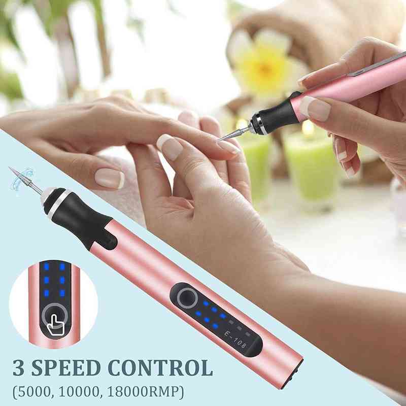 Electric Nail Drill Kit Wireless Drill Nails Aryclic Nail File Machine for Manicure Pedicure Professional Salon Nail Tool Kit 211231