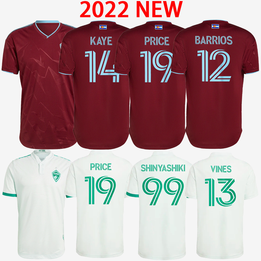 2022 2023 Colorado soccer jerseys #14 KAYE #12 BARRIOS #19 Price SC #21 Namli Uniforms MLS 22 23 #13 Vines #99 Shinyashiki football shirt home away -2XL short sleeve, 2021/2022 
2022 2023 Colorado soccer jerseys #14 KAYE #12 BARRIOS #19 Price SC #21 Namli Uniforms MLS 22 23 #13 Vines #99 Shinyashiki football shirt home away -2XL short sleeve, 2021/2022