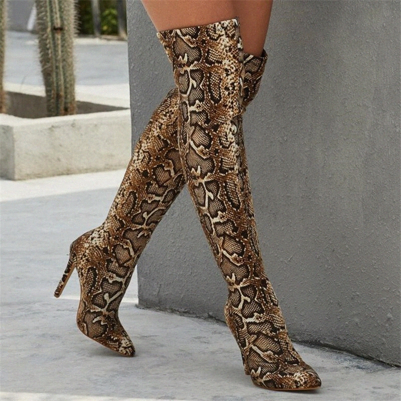 women boots high heels pointed toe snake pattern high boots over the knee slim tight socks party boot pumps lady boot knee high boots b36s
women boots high heels pointed toe snake pattern high boots over the knee slim tight socks party boot pumps lady boot knee high boots b36s