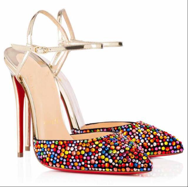 Brand-classic Summer Rivierina Strass Red Bottom Slingback Sexy Pointed Toe Pumps Nice Walking Party Wedding Evening High Heels EU35-43
Brand-classic Summer Rivierina Strass Red Bottom Slingback Sexy Pointed Toe Pumps Nice Walking Party Wedding Evening High Heels EU35-43