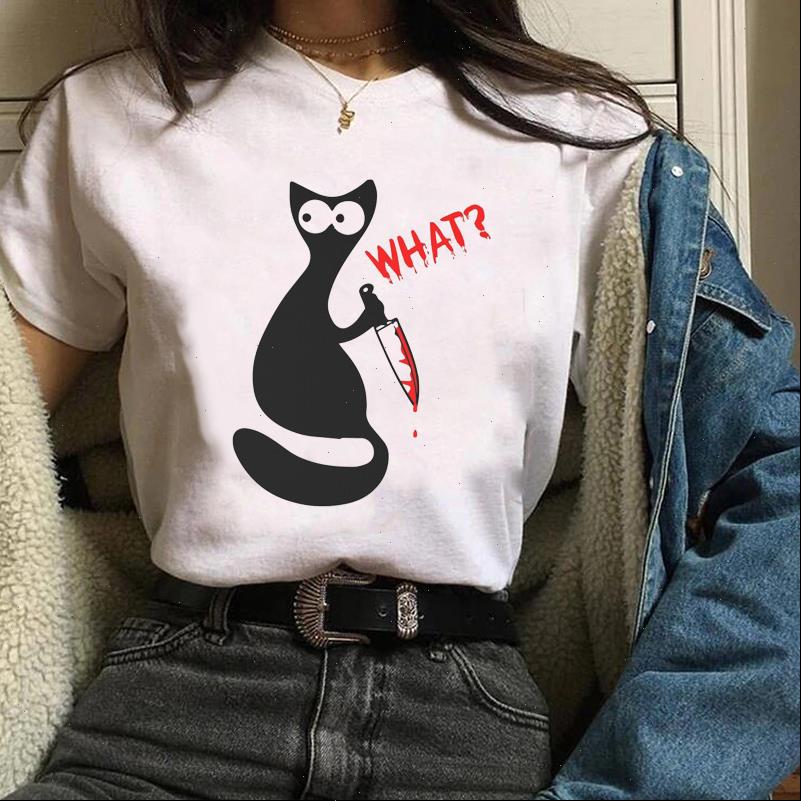 women clothes lady graphic cat kawaii cartoon funny cute cool casual fall halloween tees female t shirt womens t shirt, White
women clothes lady graphic cat kawaii cartoon funny cute cool casual fall halloween tees female t shirt womens t shirt, White