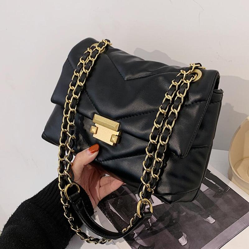 Vintage Square Crossbody bag 2021 Fashion New High-quality PU Leather Women's Designer Handbag Chain Shoulder Messenger Bag, Black
Vintage Square Crossbody bag 2021 Fashion New High-quality PU Leather Women's Designer Handbag Chain Shoulder Messenger Bag, Black