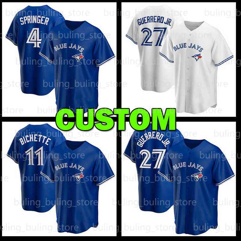 4 George Springer Jersey Jays 2021 New Custom Blue 27 Vladimir Guerrero Jr. 8 Cavan Biggio 29 Joe Carter 11 Bo Bichette Toronto Mens, Blue;black
4 George Springer Jersey Jays 2021 New Custom Blue 27 Vladimir Guerrero Jr. 8 Cavan Biggio 29 Joe Carter 11 Bo Bichette Toronto Mens, Blue;black