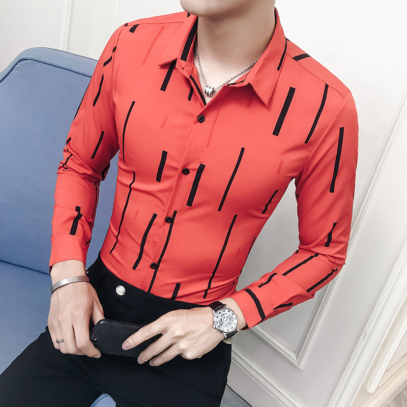 2021 New Qualidade Listrada Nova Manga Longa Slim Camisa Social Dos Homens Negcios Casuais Tarja Clssico Vestido De Noite N19a, Red
2021 New Qualidade Listrada Nova Manga Longa Slim Camisa Social Dos Homens Negcios Casuais Tarja Clssico Vestido De Noite N19a, Red