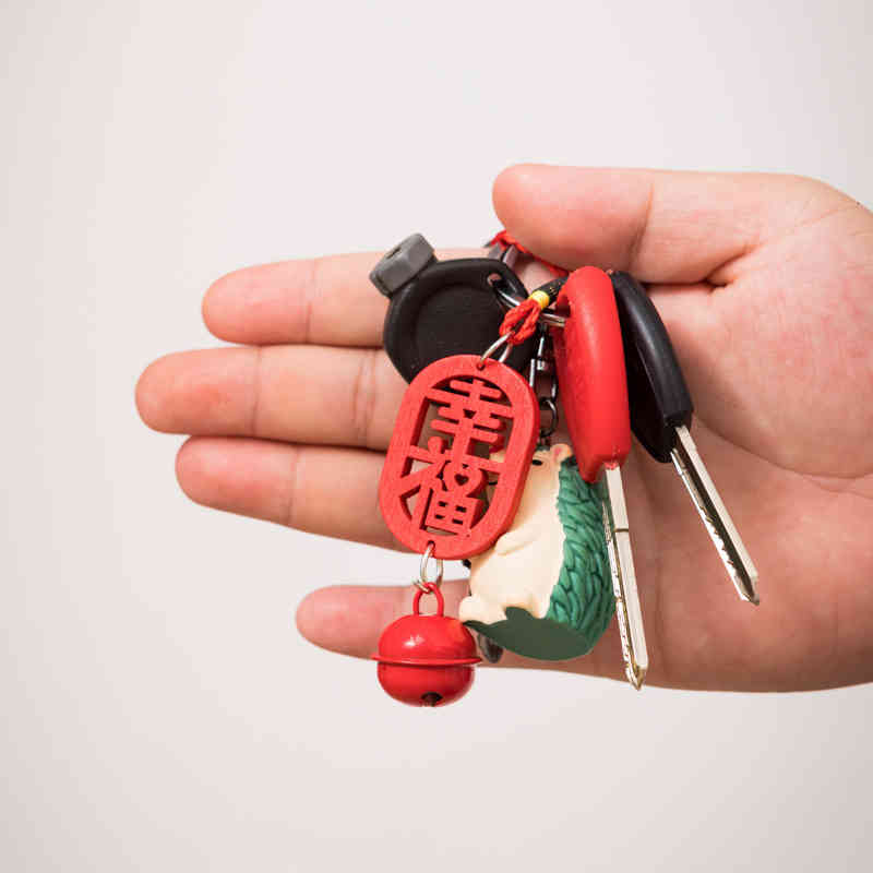 Key Rings Happy Year Chinese Knot Pendant Fu Word Festive Style Chain Bag Small Gift