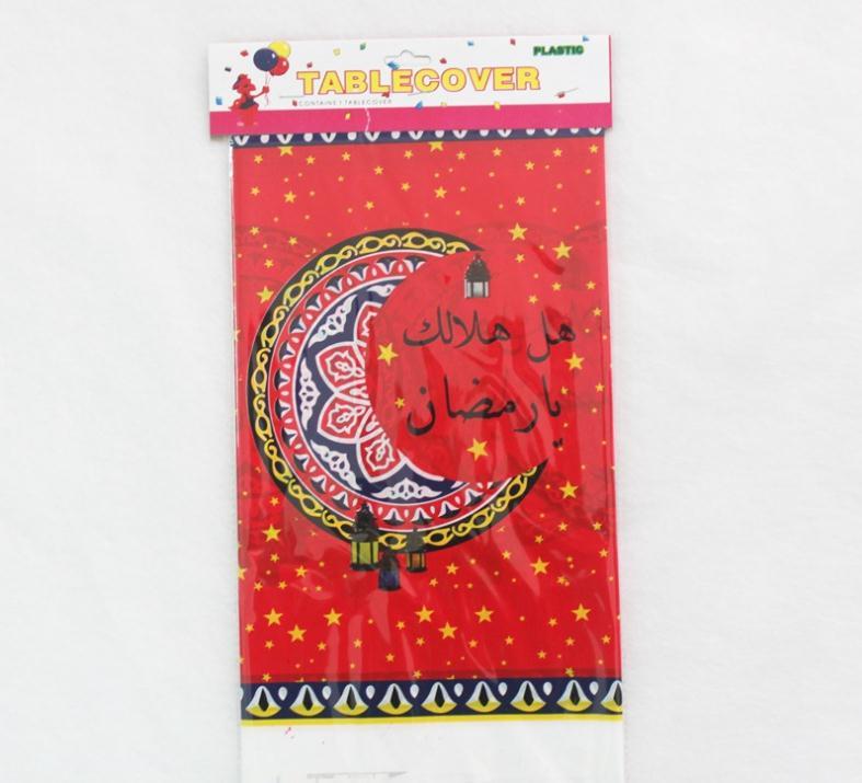 Muslim Antependium Pe Plastic Table Cloth Eid Al Fitr Mezi Festival Ramadan Arrangement Decorate Classica Wholesale