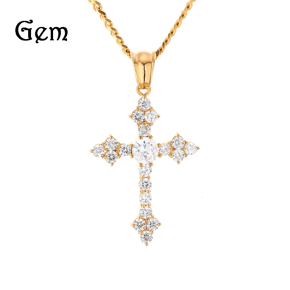 Hip hop men's fashion Stainless Steel Cross Pendant AAA Zircon Pendant with a row of zircon chains
Hip hop men's fashion Stainless Steel Cross Pendant AAA Zircon Pendant with a row of zircon chains
