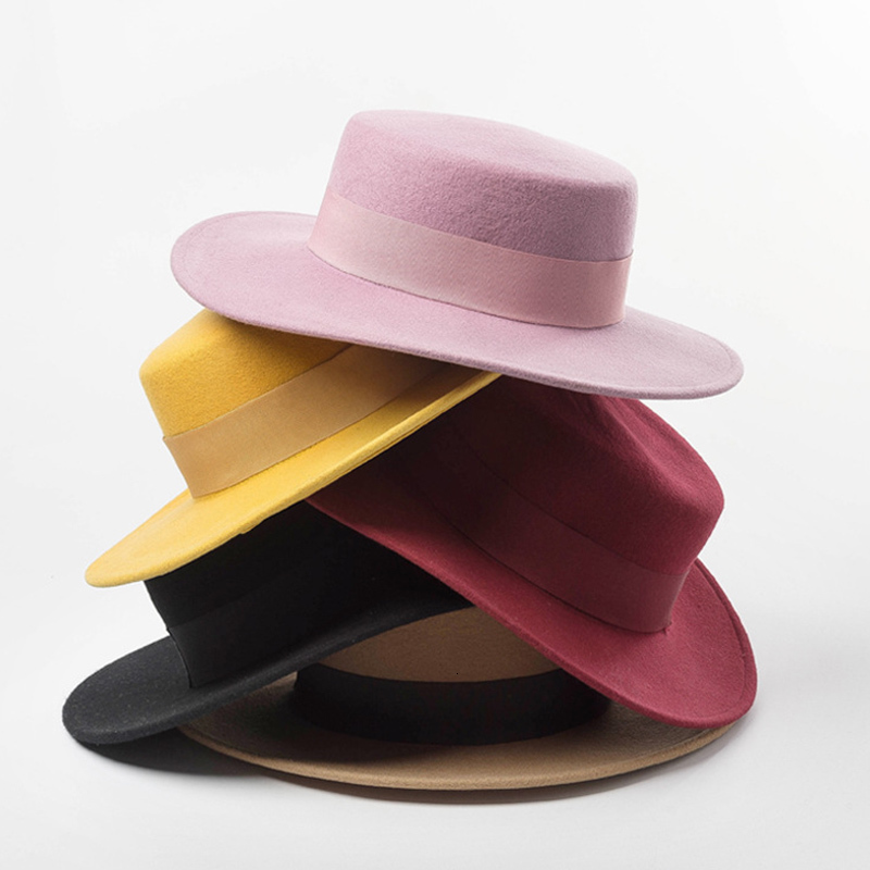 2021 New Women Wide Brim Fedora 100% Wool Flat Top Ribbon Bowknot Accent Church Derby Ladies Hat Warm Winter Hats Cap Cmt7, Pink
2021 New Women Wide Brim Fedora 100% Wool Flat Top Ribbon Bowknot Accent Church Derby Ladies Hat Warm Winter Hats Cap Cmt7, Pink