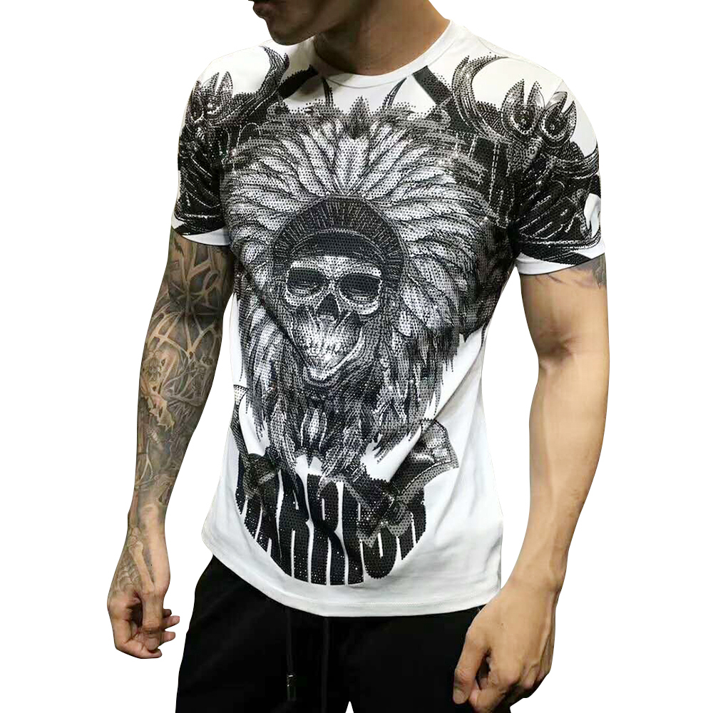 2021 New Men T-shirt King of Bling Crystal Skull Male Crewneck Tshirts Short Sleeve Funny t Shirts Print Graphic Tops Dy17 W19i, Red
2021 New Men T-shirt King of Bling Crystal Skull Male Crewneck Tshirts Short Sleeve Funny t Shirts Print Graphic Tops Dy17 W19i, Red