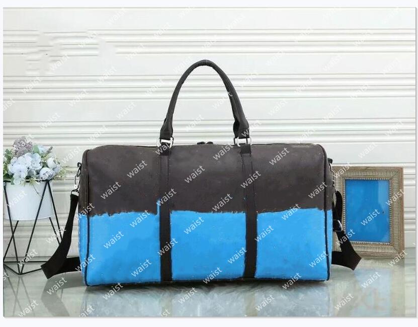 2021 53cm women men bags fashion travel bag duffle bag leather luggage handbags large contrast color capacity sport stripe Tote Fitness, Customize
2021 53cm women men bags fashion travel bag duffle bag leather luggage handbags large contrast color capacity sport stripe Tote Fitness, Customize