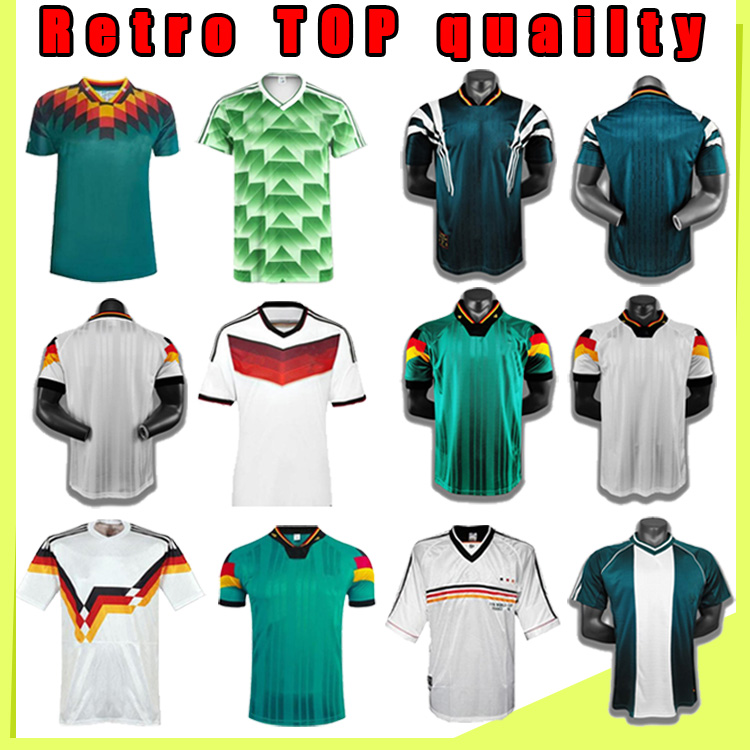 Germany Retro Soccer Jersey SCHWEINSTEIGER Effenberg Ozier Matthaus Mueller Muller Kahn Deutschland Ballack KLINSMANN Football, Black;yellow
Germany Retro Soccer Jersey SCHWEINSTEIGER Effenberg Ozier Matthaus Mueller Muller Kahn Deutschland Ballack KLINSMANN Football, Black;yellow