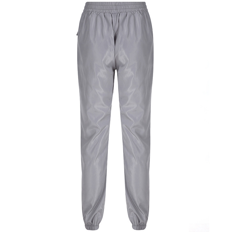 BKLD Women High Waisted Pants Mesh Patchwork Gray Streetwear Cargo Pants Women Loose Hip Hop Trousers Women Summer New T200606
