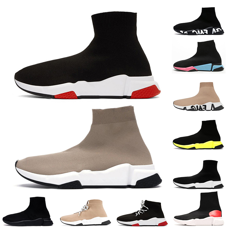 2021 Newest Women Mens Luxury Designer Sock Shoes Balen Graffiti Sole Casual Shoe Triple White Black Pink Sports Sneakers Lace Up Navy Blue
2021 Newest Women Mens Luxury Designer Sock Shoes Balen Graffiti Sole Casual Shoe Triple White Black Pink Sports Sneakers Lace Up Navy Blue