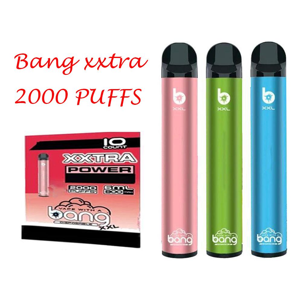 2021 Wholesale Bang XXL Device 2000 Puffs 800mAh Disposable E-cigarettes Power Battery 6ml Pod Kits Vape Pen XTRA Puff Sea Air
2021 Wholesale Bang XXL Device 2000 Puffs 800mAh Disposable E-cigarettes Power Battery 6ml Pod Kits Vape Pen XTRA Puff Sea Air