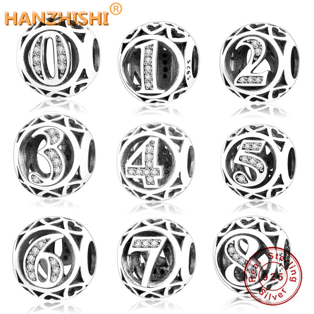 2019 Summer Collection 925 Sterling Silver Number 1 to 9 Round Charm Bead Fit Original Pandora Charms Bracelet Jewelry berloque Q0531, Black
2019 Summer Collection 925 Sterling Silver Number 1 to 9 Round Charm Bead Fit Original Pandora Charms Bracelet Jewelry berloque Q0531, Black