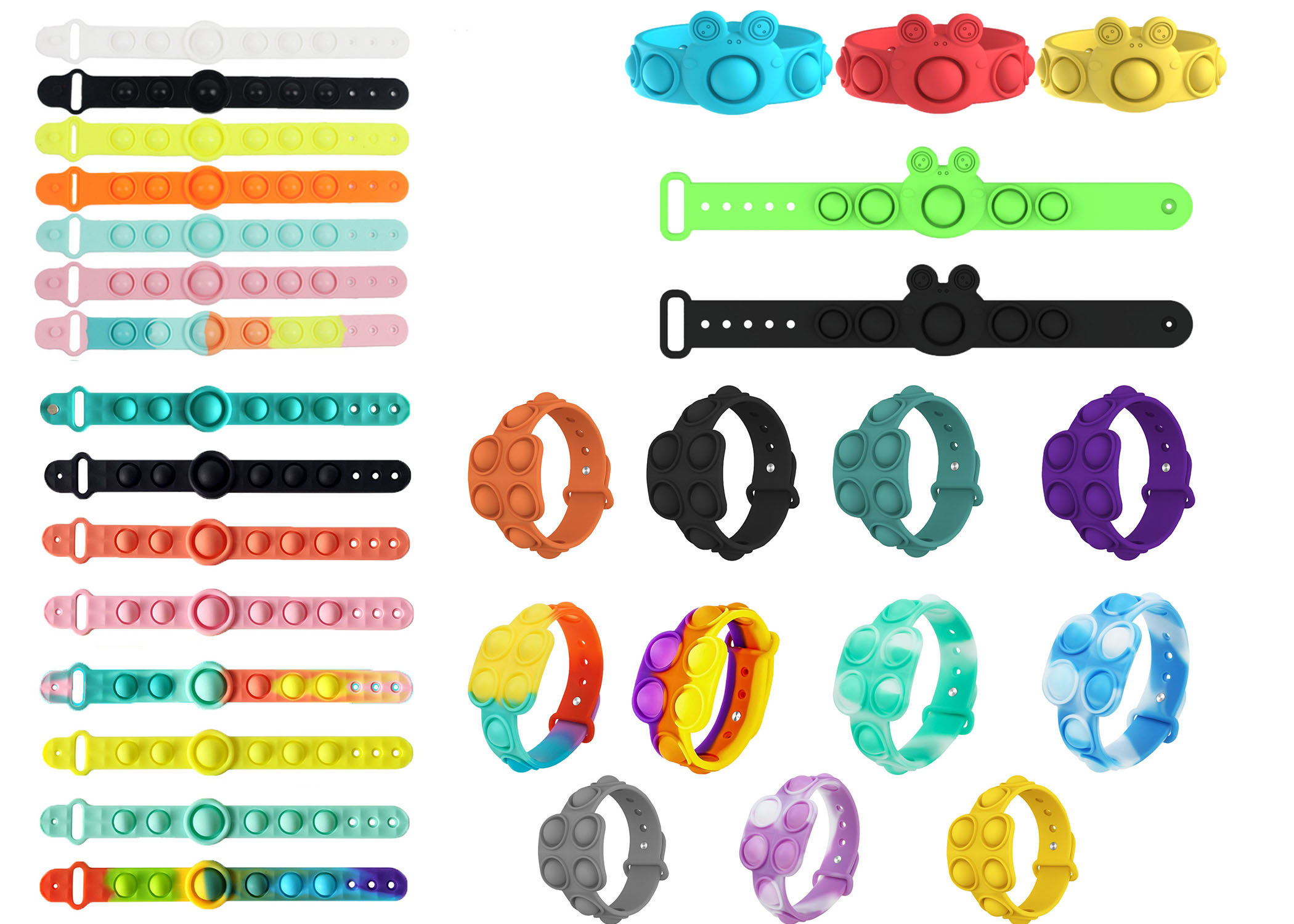 Relieve Autism Wrist watch Toy To 5 different styles of bracelets Fidget Stress Toys Push Bubble Antistress Children Sensory Gift
Relieve Autism Wrist watch Toy To 5 different styles of bracelets Fidget Stress Toys Push Bubble Antistress Children Sensory Gift