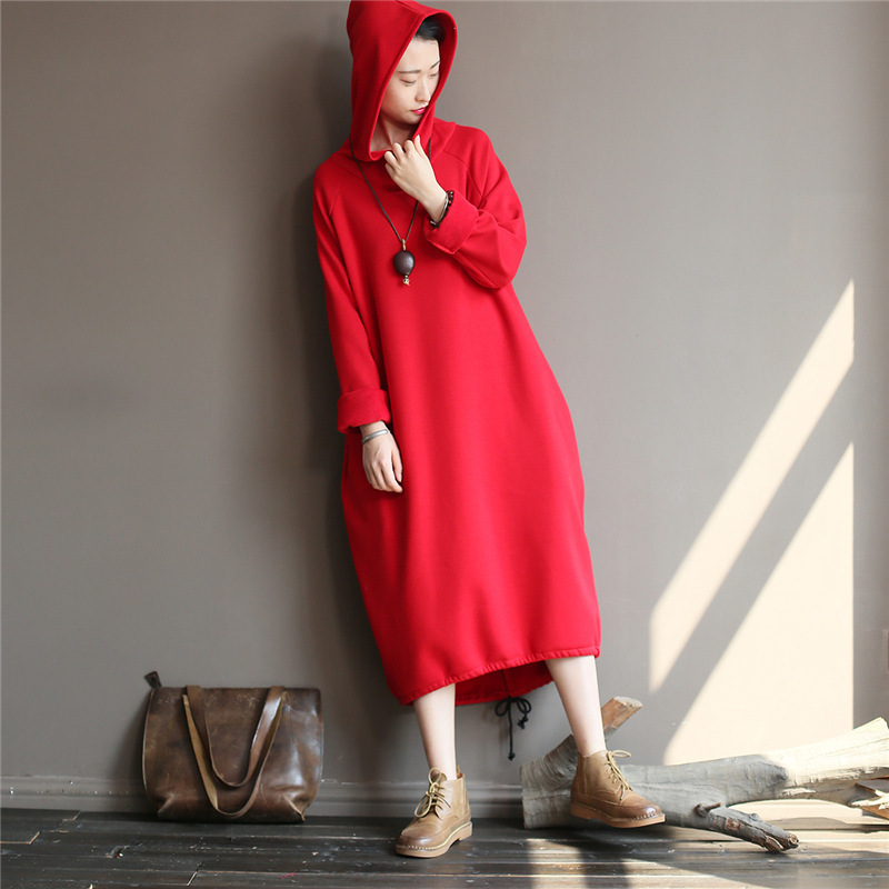 Johnature Women Hooded Sweatshirts Pullover Hoodies Autumn New Plus Size Women Cloths Solid Color Casual Women Sweatshirts T200723