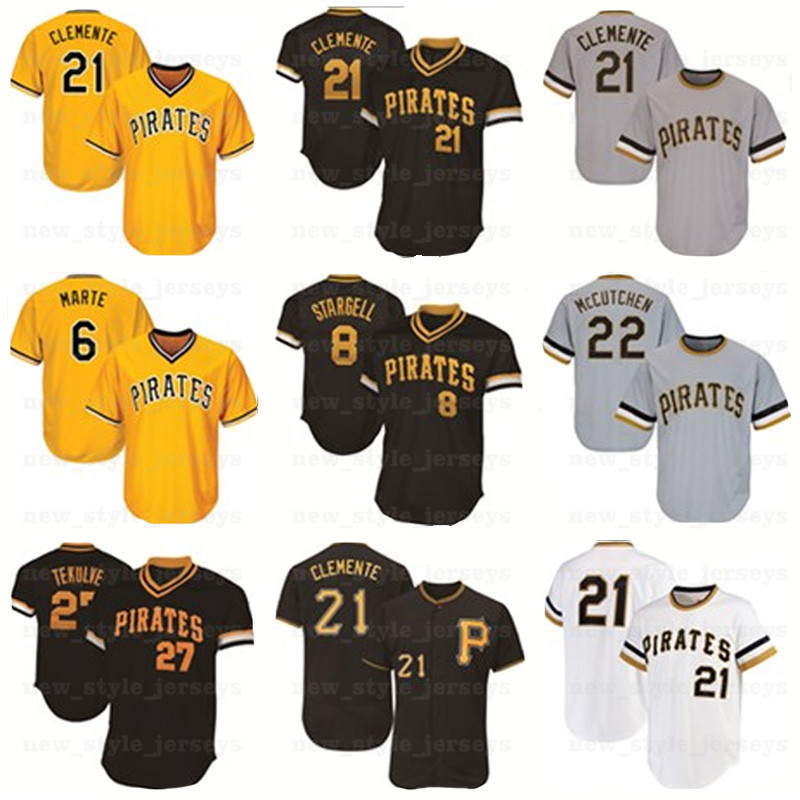 21 Roberto Clemente 27 Kent Tekulve 29 Francisco Cervelli 8 Willie Stargell 6 Starling Marte Collection Mesh Baseball Jerseys n4, Blue;black
21 Roberto Clemente 27 Kent Tekulve 29 Francisco Cervelli 8 Willie Stargell 6 Starling Marte Collection Mesh Baseball Jerseys n4, Blue;black