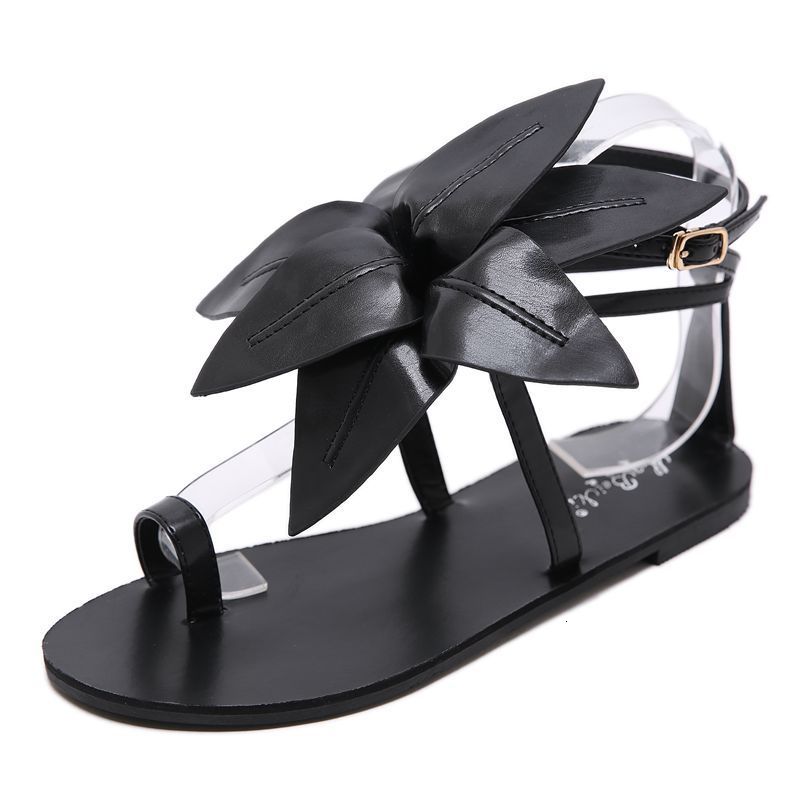2021 New Summer Women's Flat High Heels Big Flower Leather Fashion Simple Beach Shoes Women Comfortable Sandals Ei3f, Black
2021 New Summer Women's Flat High Heels Big Flower Leather Fashion Simple Beach Shoes Women Comfortable Sandals Ei3f, Black