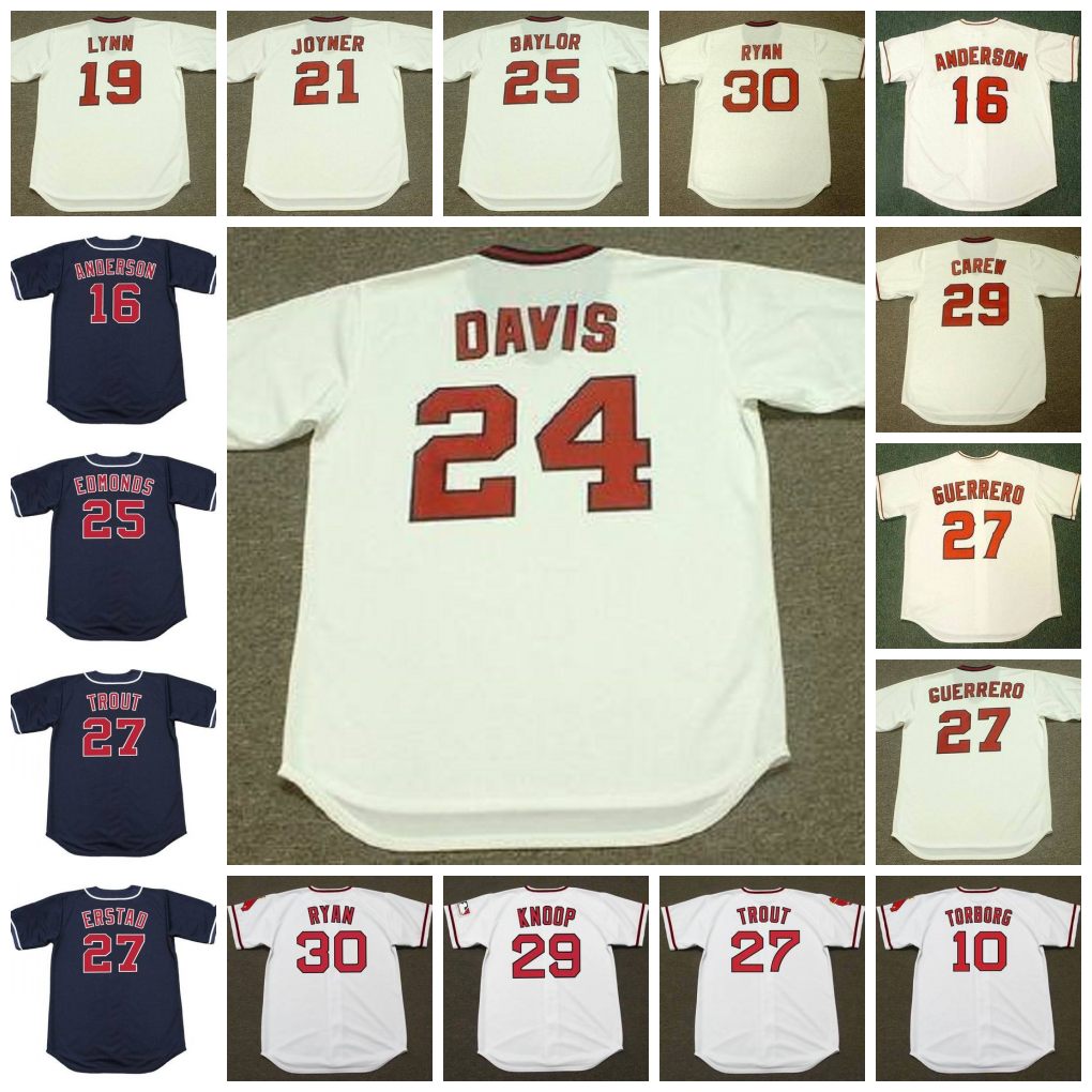 California Vintage Baseball Jersey10 JEFF TORBORG 1972 16 GARRET ANDERSON 1996 LYNN JOYNER DAVIS BAYLOR EDMONDS ERSTAD TROUT GUERRERO KNOOP CAREW RYAN, 30 nolan ryan 1973 beige
California Vintage Baseball Jersey10 JEFF TORBORG 1972 16 GARRET ANDERSON 1996 LYNN JOYNER DAVIS BAYLOR EDMONDS ERSTAD TROUT GUERRERO KNOOP CAREW RYAN, 30 nolan ryan 1973 beige