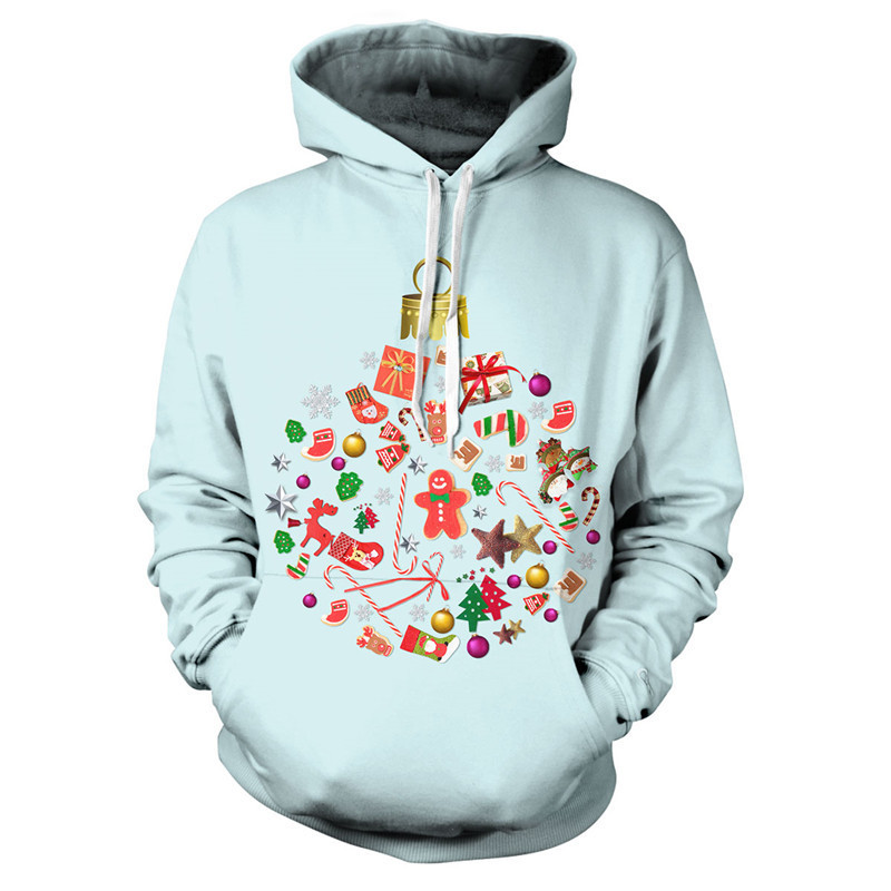 Hoodies Men/Women Autumn And Winter Long Sleeve Hooded Sweatshirt Hoodie Tracksuit Sweat Coat Casual Christmas Series 2XS-4XL 201104
