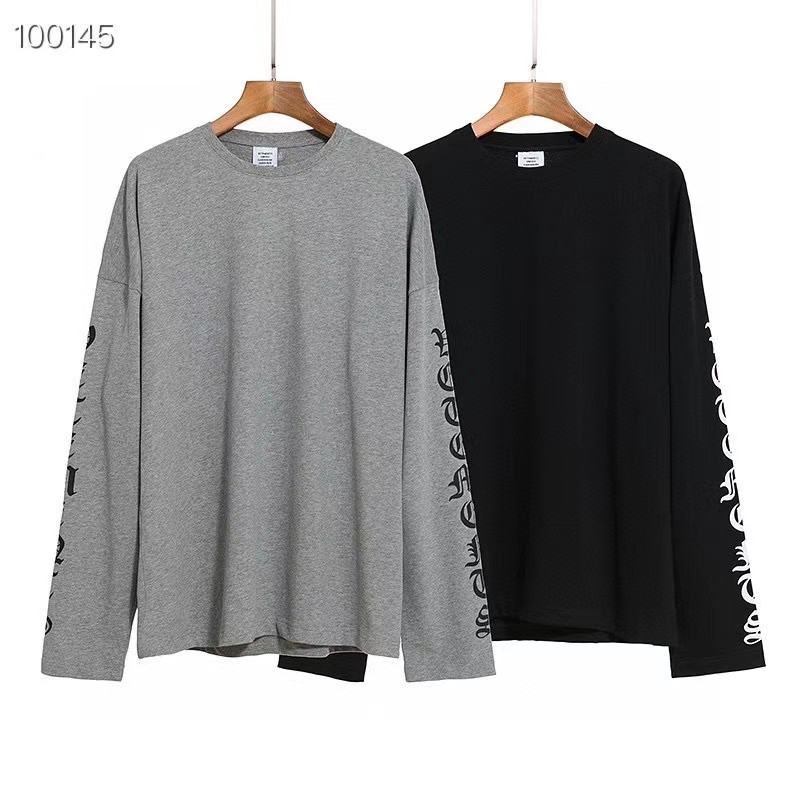 2021 New Vetements T-shirts Men Women Grey Gothic Font Long Sleeve T-shirt High Quality Vtm Tops Printed Embroidered Tee 9oic
2021 New Vetements T-shirts Men Women Grey Gothic Font Long Sleeve T-shirt High Quality Vtm Tops Printed Embroidered Tee 9oic