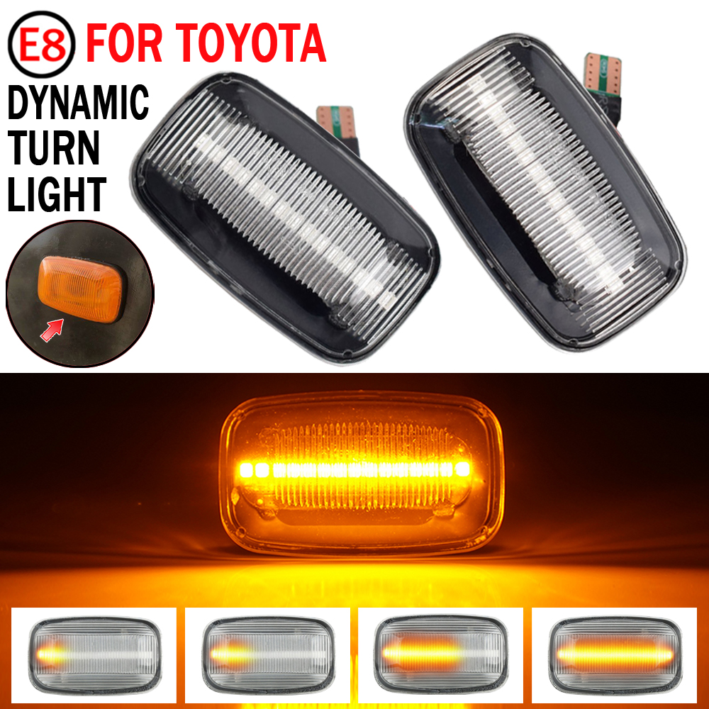 2Pcs Dynamic LED Side Marker fender Lights Flowing Turn Signal Light Side Repeater For Toyota Landcruiser 70 80 100 Series
2Pcs Dynamic LED Side Marker fender Lights Flowing Turn Signal Light Side Repeater For Toyota Landcruiser 70 80 100 Series