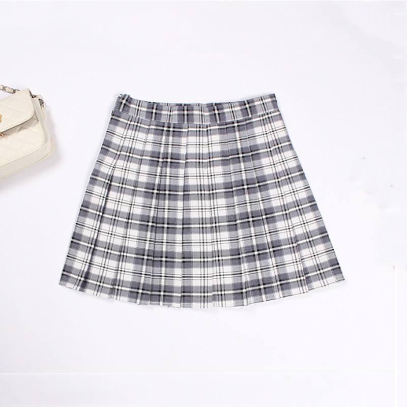 Spring Summer Korean Skirt Shorts Women High Waist Sexy Mini Skirt School Short Pleated Kawaii Japanese Pink Skirt Female 210306