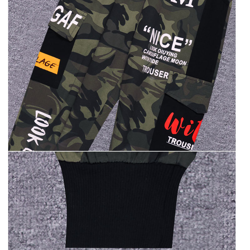 Winter Boys Girls Warm Clothing Camouflage pants Thicken Kids Child Velvet Trousers Clothes 5 6 7 8 9 10 11 12 13 14 Year 210306