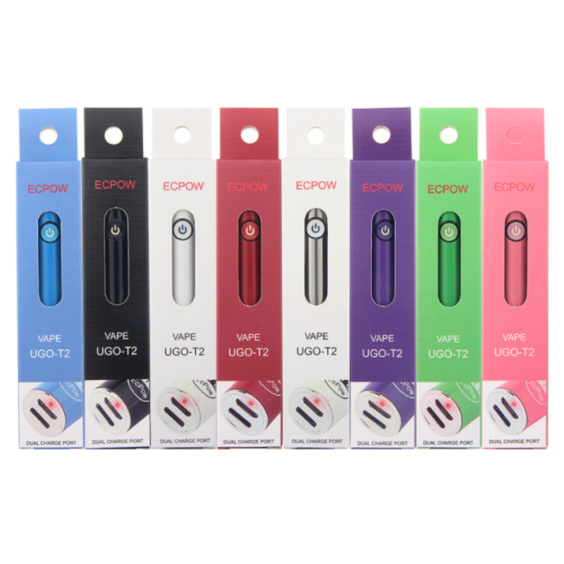 UGO T2 900mAh 510 Thread Vape Pen Pen Preheating Battery Dual Charger Ports 3.0V-4.0V Variable Voltage Vapes For DeIlta 8 Thick Oil Atomizer E Cigarettes
UGO T2 900mAh 510 Thread Vape Pen Pen Preheating Battery Dual Charger Ports 3.0V-4.0V Variable Voltage Vapes For DeIlta 8 Thick Oil Atomizer E Cigarettes