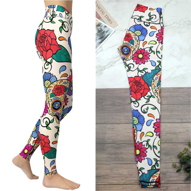 Yoga Outfit GOSSINA Women Sportswear High Waist Girl's Pants Sugar Skull Activewear Dia De Muertos Leggings Workout Tights 2021
Yoga Outfit GOSSINA Women Sportswear High Waist Girl's Pants Sugar Skull Activewear Dia De Muertos Leggings Workout Tights 2021