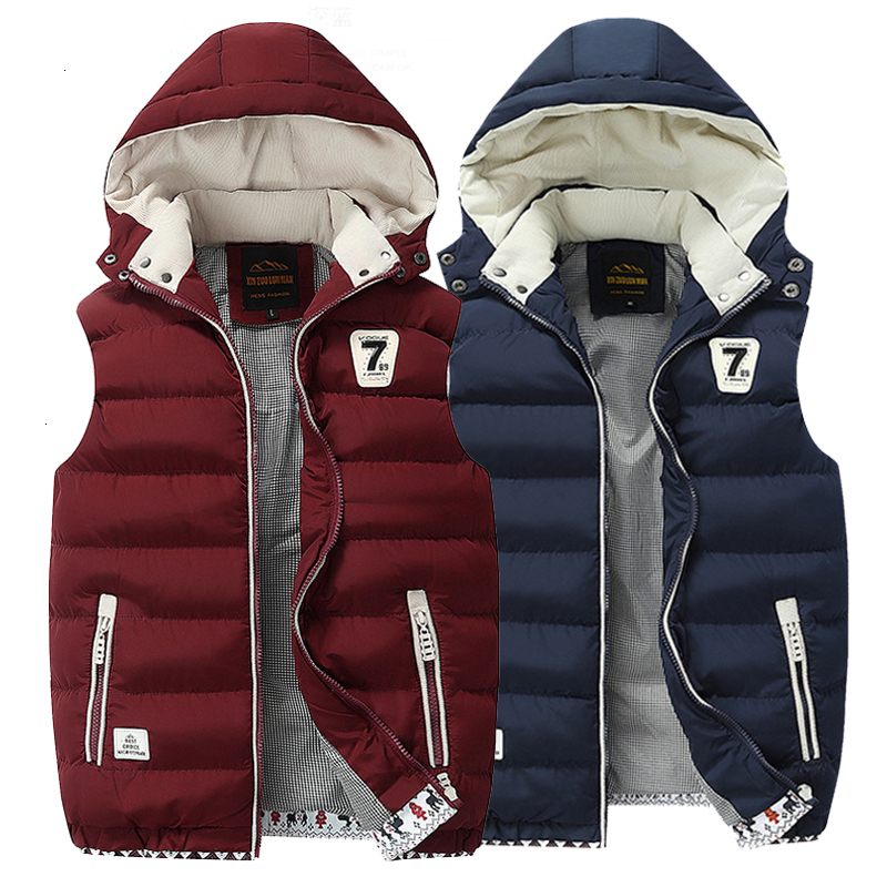 2021 New Men's Winter Sleeveless Jacket Casual Waistcoat Windbreak Hooded Outerwear Warm Hat Detachable Down Vest Men Plus Size 5xl E7TK, Hq1618red
2021 New Men's Winter Sleeveless Jacket Casual Waistcoat Windbreak Hooded Outerwear Warm Hat Detachable Down Vest Men Plus Size 5xl E7TK, Hq1618red