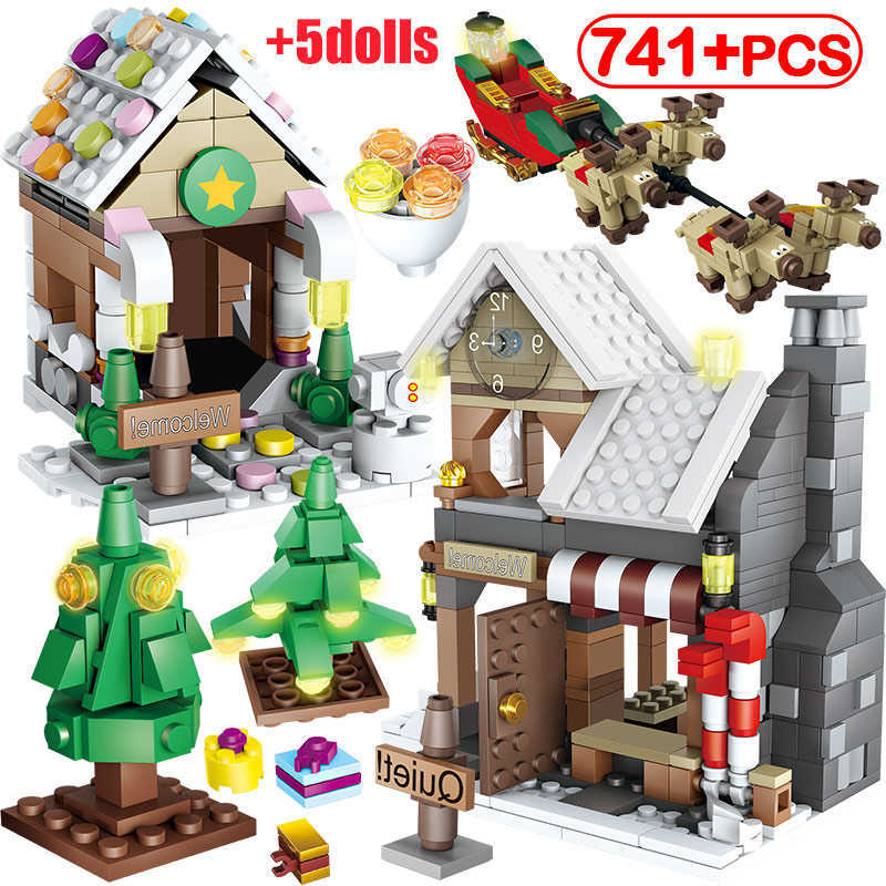 741pcs Creator Santa Claus Winter Village Houes Christmas Tree Snowman Building Blocks City Friends DIY Bricks Toys for Girls X0902
741pcs Creator Santa Claus Winter Village Houes Christmas Tree Snowman Building Blocks City Friends DIY Bricks Toys for Girls X0902