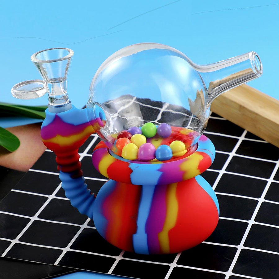 Hot Style Marbles Hookah water smoking pipe glass bong silicone bongs unique design
Hot Style Marbles Hookah water smoking pipe glass bong silicone bongs unique design