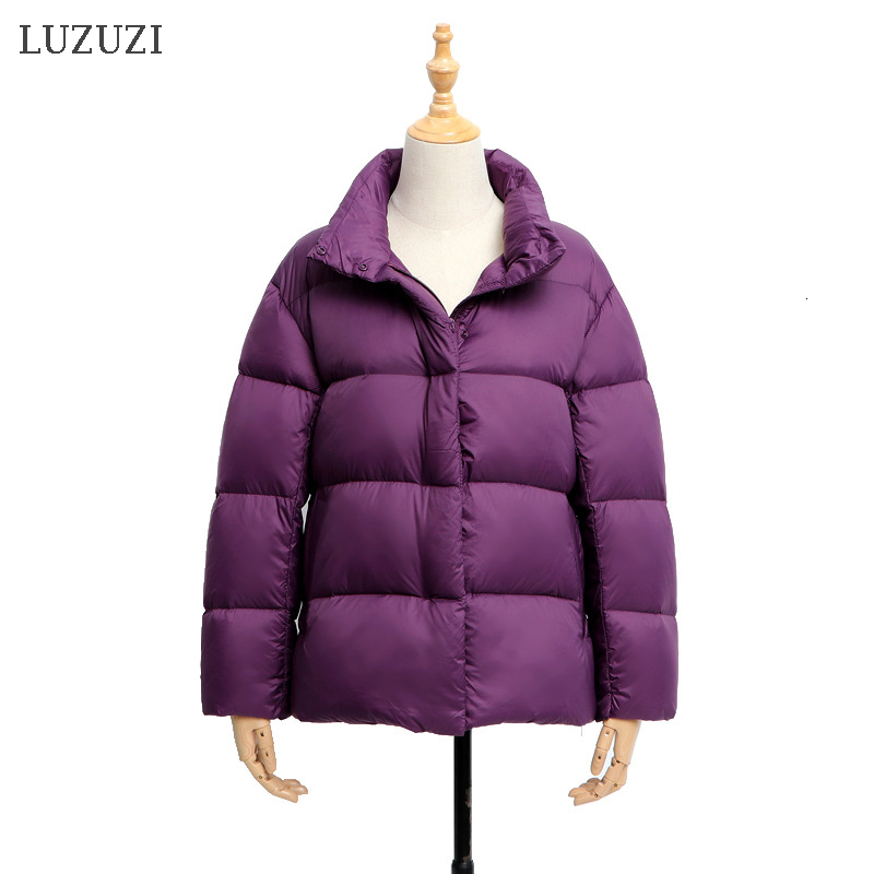 2021 New Light Women's Jacket Stand Collar 90% White Duck Down Coat Casual Loose Spring Autumn Outwear High Quality Xaq2, Black
2021 New Light Women's Jacket Stand Collar 90% White Duck Down Coat Casual Loose Spring Autumn Outwear High Quality Xaq2, Black