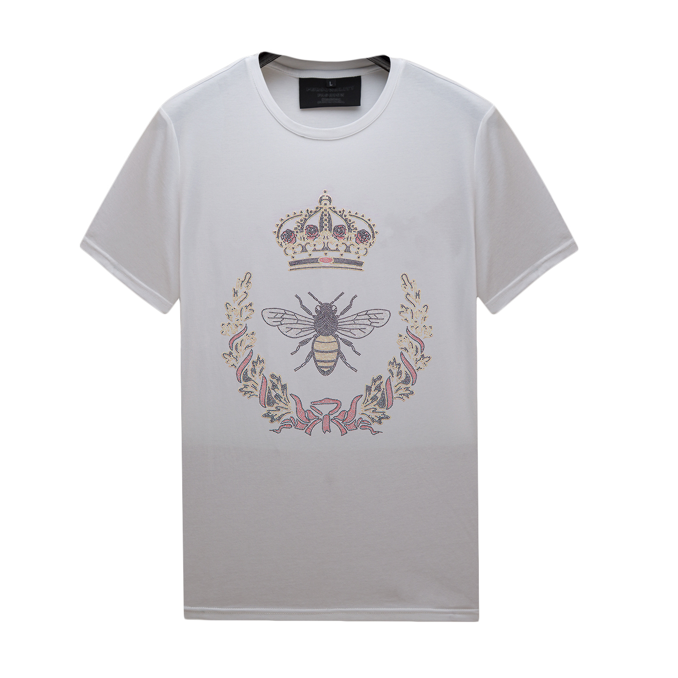 Summer Casual White T Shirts for Men - Hot Rhinestone Slim Crew Neck Tops Short-sleeve Tee Mercerized Cotton, White;black
Summer Casual White T Shirts for Men - Hot Rhinestone Slim Crew Neck Tops Short-sleeve Tee Mercerized Cotton, White;black