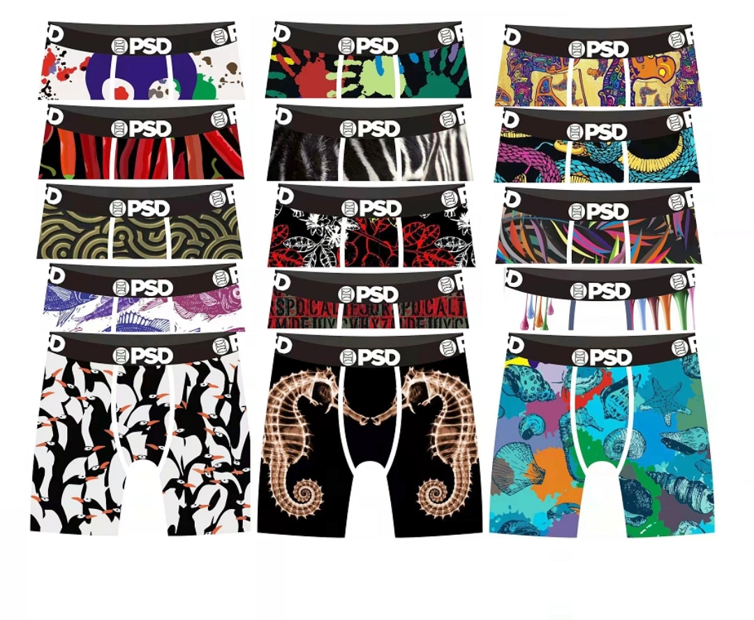 Random styles PSD underwear Men unisex boxers breif pattern sports hip hop rock excise underwear skateboard street fashion streched -XL, Mixed random
Random styles PSD underwear Men unisex boxers breif pattern sports hip hop rock excise underwear skateboard street fashion streched -XL, Mixed random