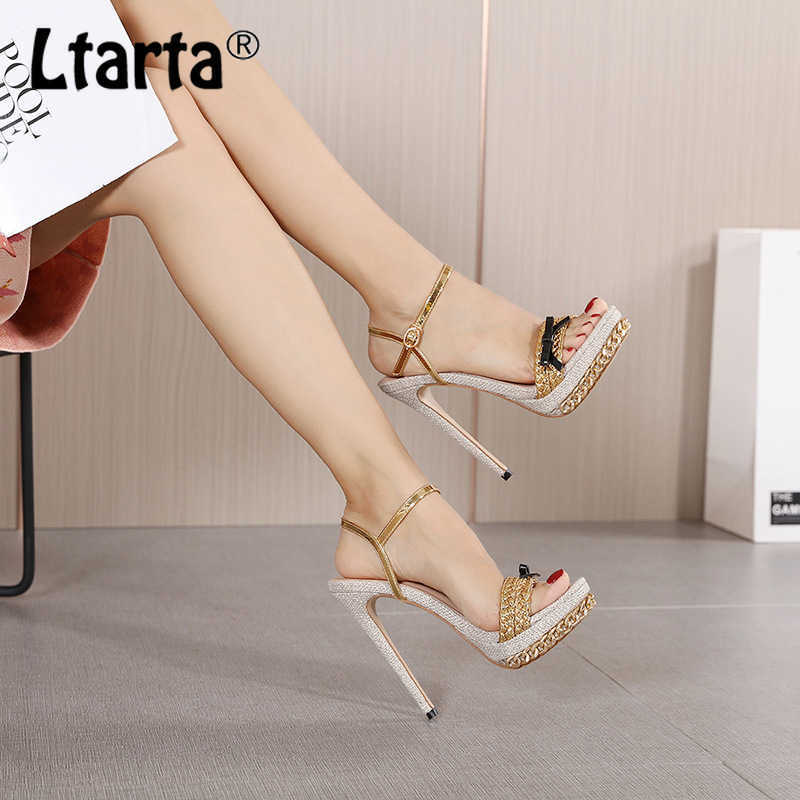 LTARTA Summer Fashion Bowknot Women's Shoes Sexy Metal Chain Water Platform Stiletto Sandals Buckle Open Toe Party Shoes CWF Y0721, Apricot
LTARTA Summer Fashion Bowknot Women's Shoes Sexy Metal Chain Water Platform Stiletto Sandals Buckle Open Toe Party Shoes CWF Y0721, Apricot